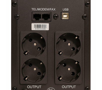 Изображение 2 ИБП Gear GU-1500PLCD, Выходная мощность (Вт): 900 Вт