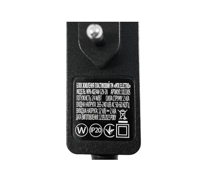 Изображение 3 Блок питания для камер МТК MPN-AD24W-12V-2A пластмассовый