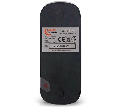 Зображення 5 Дверний дзвінок LightVision VLC-DR10T (Tuya) Black від батарейок