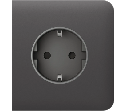Зображення 2 Панель для розетки Ajax SideCover (basic) Grey, Колір: сірий