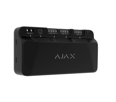 Зображення 2 Модуль додаткового живлення Ajax Superior LineSupply Fibra 75W Black, Колір: чорний