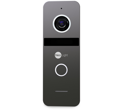 Зображення 4 Комплект відеодомофона NeoLight Tetta+ Kit Graphite, Колір (домофон + панель): білий + графіт