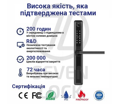 Изображение 5 Автономный замок Seven Lock SL-7763BF White для офисов/дома
