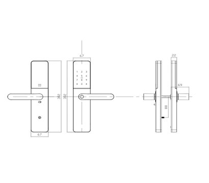 Зображення 6 Smart замок Seven Lock SL-7779BFW-Т Black