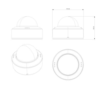 Изображение 2 Камера Provision-ISR DAH-340IPSN-28 (2.8 мм) на