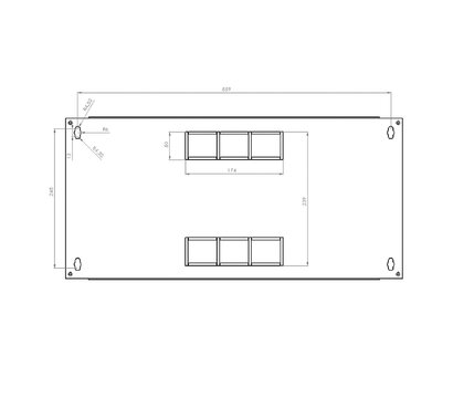 Изображение 11 Коммуникационный шкаф CMS 6U, UA-MGSW1L65B