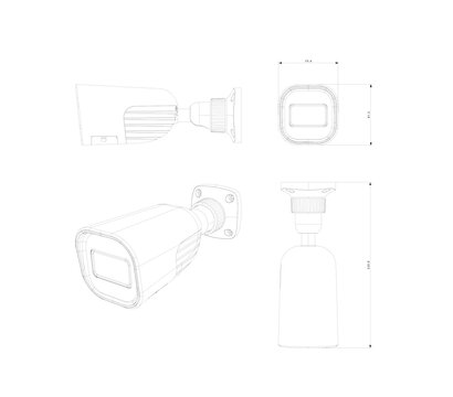 Зображення 4 Камера Provision-ISR BMH-THERMAL-7-V2 на 5 MP, Фокусна відстань (мм): 8.0 мм / 7.0 мм