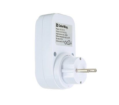 Изображение 5 Смарт автономный розетка ColorWay CW-STE01-7D