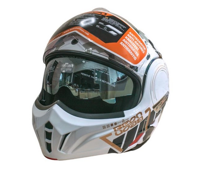 Зображення 3 Мотошолом Beon B-707 213 XL Shiny White