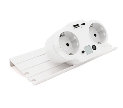 Зображення 2 Колодка електрична Voltronic HHT609W, 4А, White 2 розеток