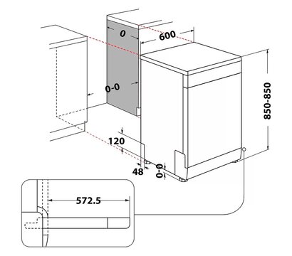 Изображение 6 Посудомойка Whirlpool W2FHD624