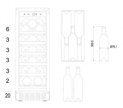 Зображення 5 Винна шафа Hansa FWC30201B