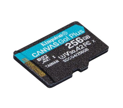 Зображення 2 Карта пам`яті Kingston Canvas Go! Plus microSDXC 256GB UHS-I/U3 Class 10 - SDCG4/256GBSP