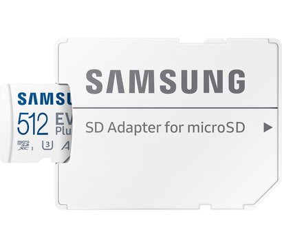 Зображення 2 Карта пам`яті Samsung Evo Plus microSDXC 512GB UHS-I/U3 Class 10  + SD-адаптер - MB-MC512SA/EU
