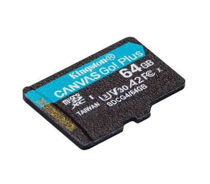 Зображення 2 Карта пам`яті Kingston Canvas Go! Plus microSDXC 64GB UHS-I/U3 Class 10 - SDCG4/64GBSP