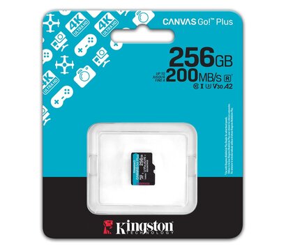 Зображення 3 Карта пам`яті Kingston Canvas Go! Plus microSDXC 256GB UHS-I/U3 Class 10 - SDCG4/256GBSP