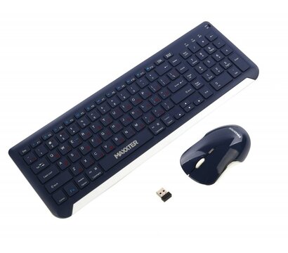 Зображення 2 Комплект мишка + клавіатура Maxxter KMS-WCM-01BL-UA Dark Blue