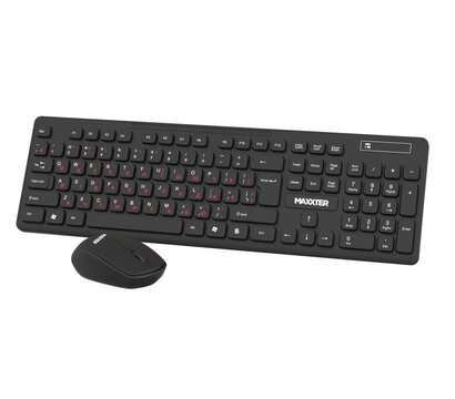 Зображення 2 Комплект мишка + клавіатура Maxxter KMS-WCM-02B-UA Black