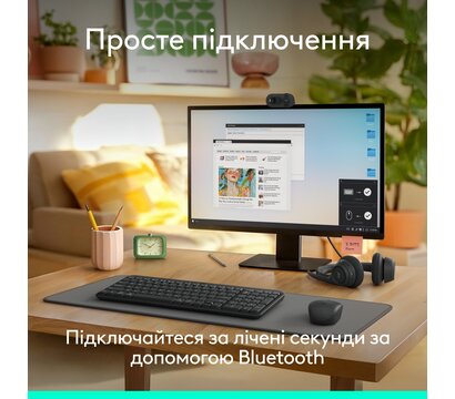 Зображення 2 Комплект мишка + клавіатура Logitech MK250 Graphite — 920-013823