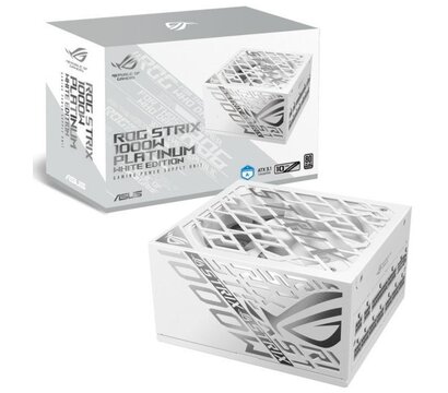Зображення 2 Блок живлення Asus ROG Strix 1000W Platinum White Edition — 90YE00W4-B0NA00