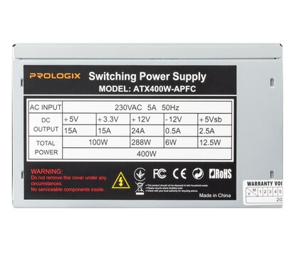 Изображение 4 Блок питания Prologix 400W APFC Bulk (E)