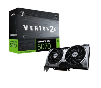 Зображення 6 Відеокарта MSI GeForce RTX 5070 Ventus 2X OC (12288MB, GDDR7, 192bit) — GeForce RTX 5070 12G VENTUS 2X OC