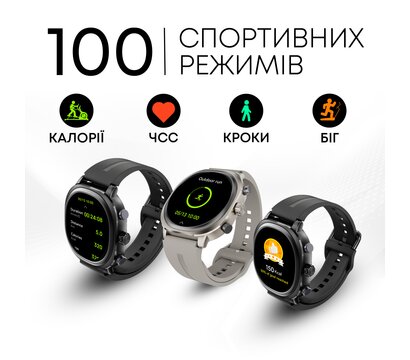 Изображение 5 Умные часы HiFuture Aix Lite Black с Bluetooth 5.4