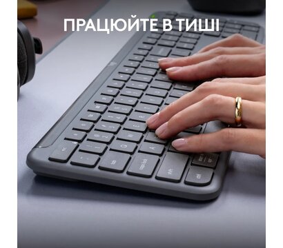 Зображення 3 Клавіатура Logitech Signature Slim K950 US USB Graphite — 920-012465