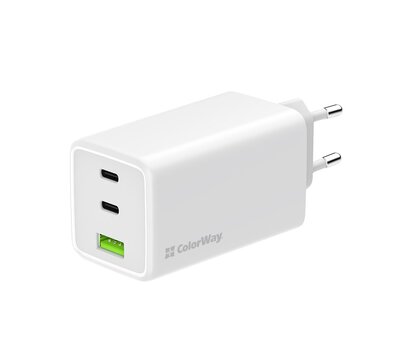 Изображение 2 Зарядное устройство ColorWay GaN Mini 100W PD Port PPS USB (USB-2C1A) White — CW-CHS061PD-WT
