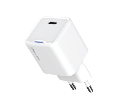 Зображення 2 Зарядний пристрій ColorWay GaN Mini 25W PD Port PPS USB-C White — CW-CHS052PD-WT