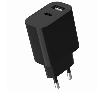 Зображення 2 Зарядний пристрій Gembird TA-UC-2AC12-01-BK (1USBх2.4A + 1USB-Cх2.4A) Black