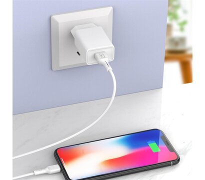 Изображение 2 Зарядное устройство SkyDolphin SC36V (1USB, 2.4A) White + кабель microUSB — SDMZP-000118