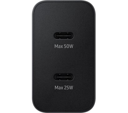 Зображення 2 Зарядний пристрій Samsung Power Adapter Type-C Cable 50W Black — EP-T5020XBEGEU