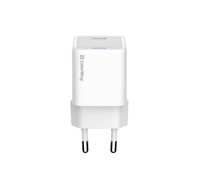 Изображение 3 Зарядное устройство ColorWay GaN Mini 20W PD Port PPS USB-C White — CW-CHS059PD-WT