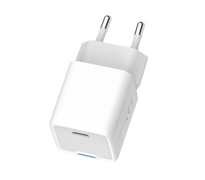 Зображення 3 Зарядний пристрій ColorWay GaN Mini 30W PD Port PPS USB-C White — CW-CHS054PD-WT