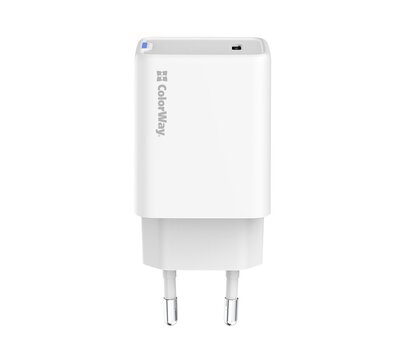 Изображение 3 Зарядное устройство ColorWay GaN Mini 45W PD Port PPS USB-C White — CW-CHS057PD-WT