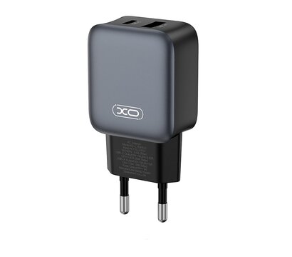 Зображення 3 Зарядний пристрій XO L154 (1USB-С, 1USB, 3А) PD, QC 3.0 Black