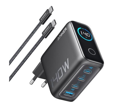 Изображение 3 Зарядное устройство Anker Laptop GaN 3xUSB-C 1xUSB-A Display — B2697GZ1