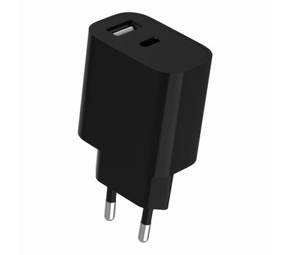 Зображення 3 Зарядний пристрій Gembird TA-UC-2AC12-01-BK (1USBх2.4A + 1USB-Cх2.4A) Black