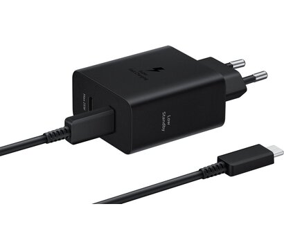 Зображення 3 Зарядний пристрій Samsung Power Adapter Type-C Cable 50W Black — EP-T5020XBEGEU