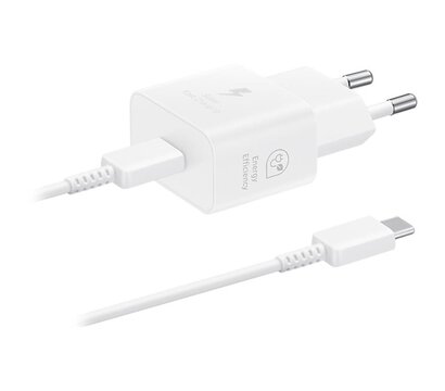 Зображення 4 Зарядний пристрій Samsung EP-T2510XWEGEU White, 25W + кабель USB Type-C