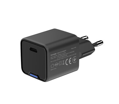 Зображення 6 Зарядний пристрій ColorWay GaN Mini 25W PD Port PPS USB-C Black — CW-CHS052PD-BK