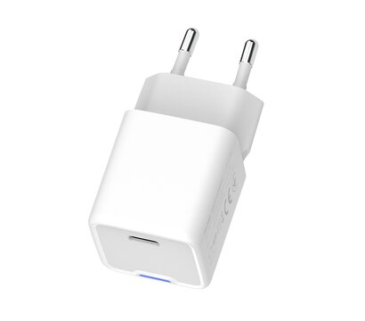 Зображення 6 Зарядний пристрій ColorWay GaN Mini 25W PD Port PPS USB-C White — CW-CHS052PD-WT