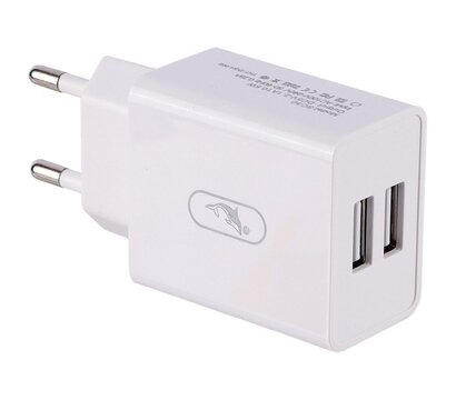 Зображення 3 Зарядний пристрій SkyDolphin SC30T (2USB, 2.1A) White + кабель Type-C — SDMZP-000113