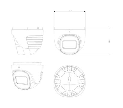 Изображение 3 Видеокамера Provision-ISR DI-340IPEN-MVF-V4 (2.8-12 мм) купольная