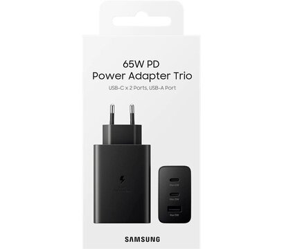Зображення 4 Зарядний пристрій Samsung Trio 65W Black - EP-T6530NBEGEU
