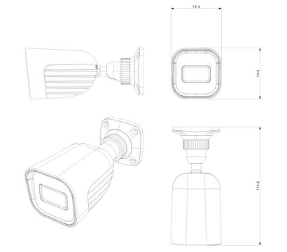 Зображення 4 5 MP відеокамера Provision-ISR I2-350A-28 (2.8 мм)