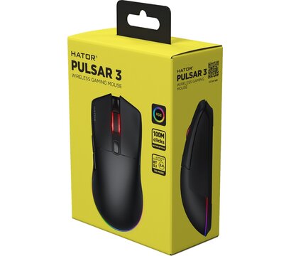 Зображення 6 Миша Hator Pulsar 3 Wireless Black – HTM630