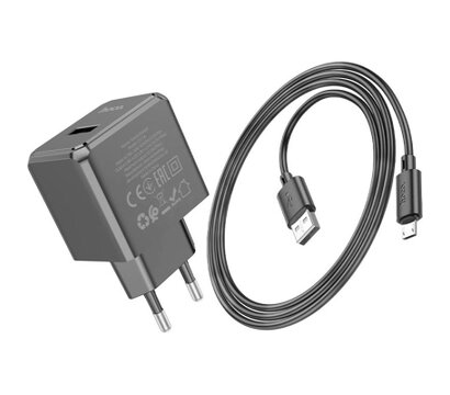 Изображение 2 Зарядное устройство Hoco CS11A Ocean USB + cable USB to Micro 5P 10.5W Black — 6942007603584