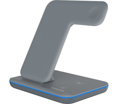 Зображення 2 Зарядний пристрій Canyon WS-303, 3in1 Wireless Dark Grey — CNS-WCS303DG